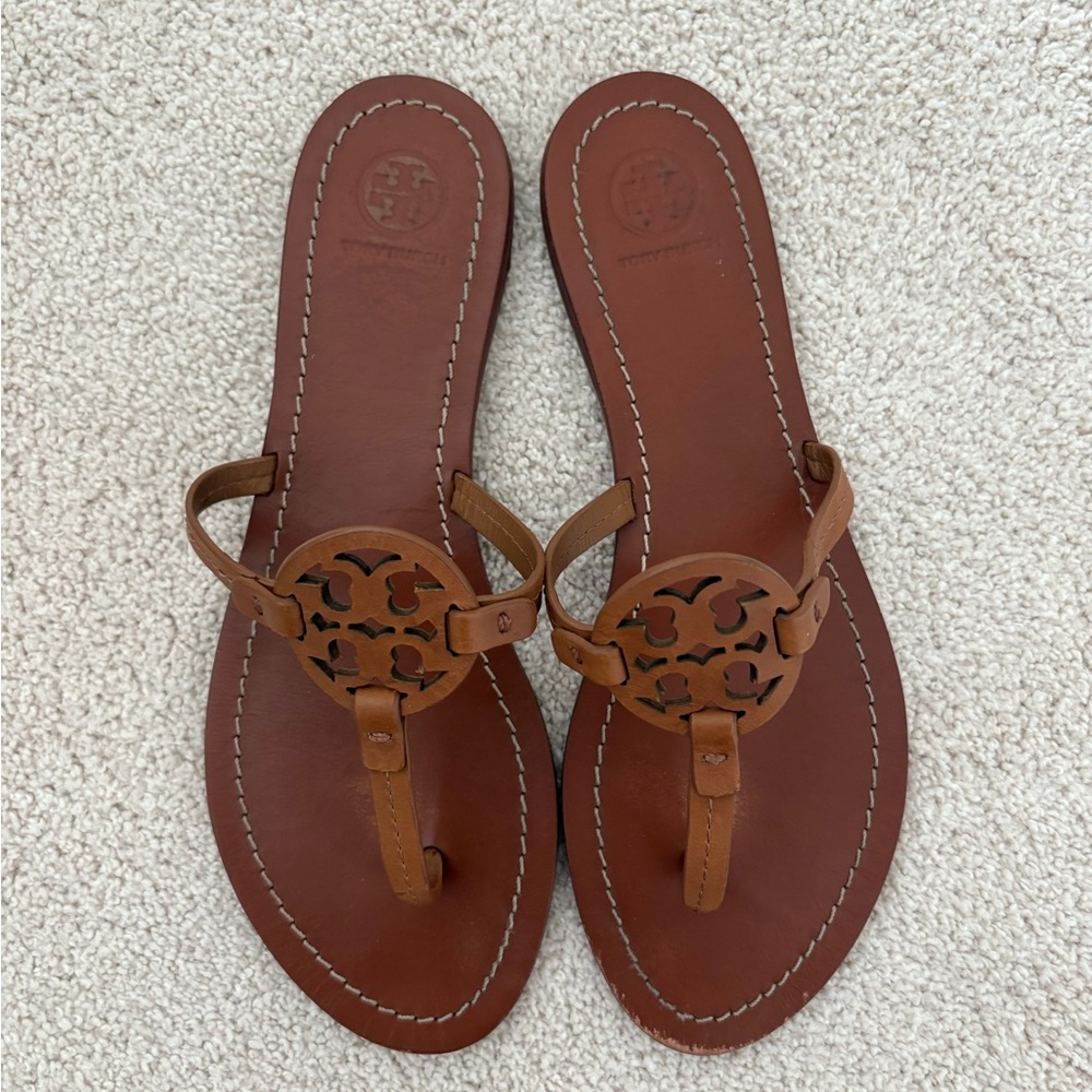 Tory Burch Brown Minimalist Sandals